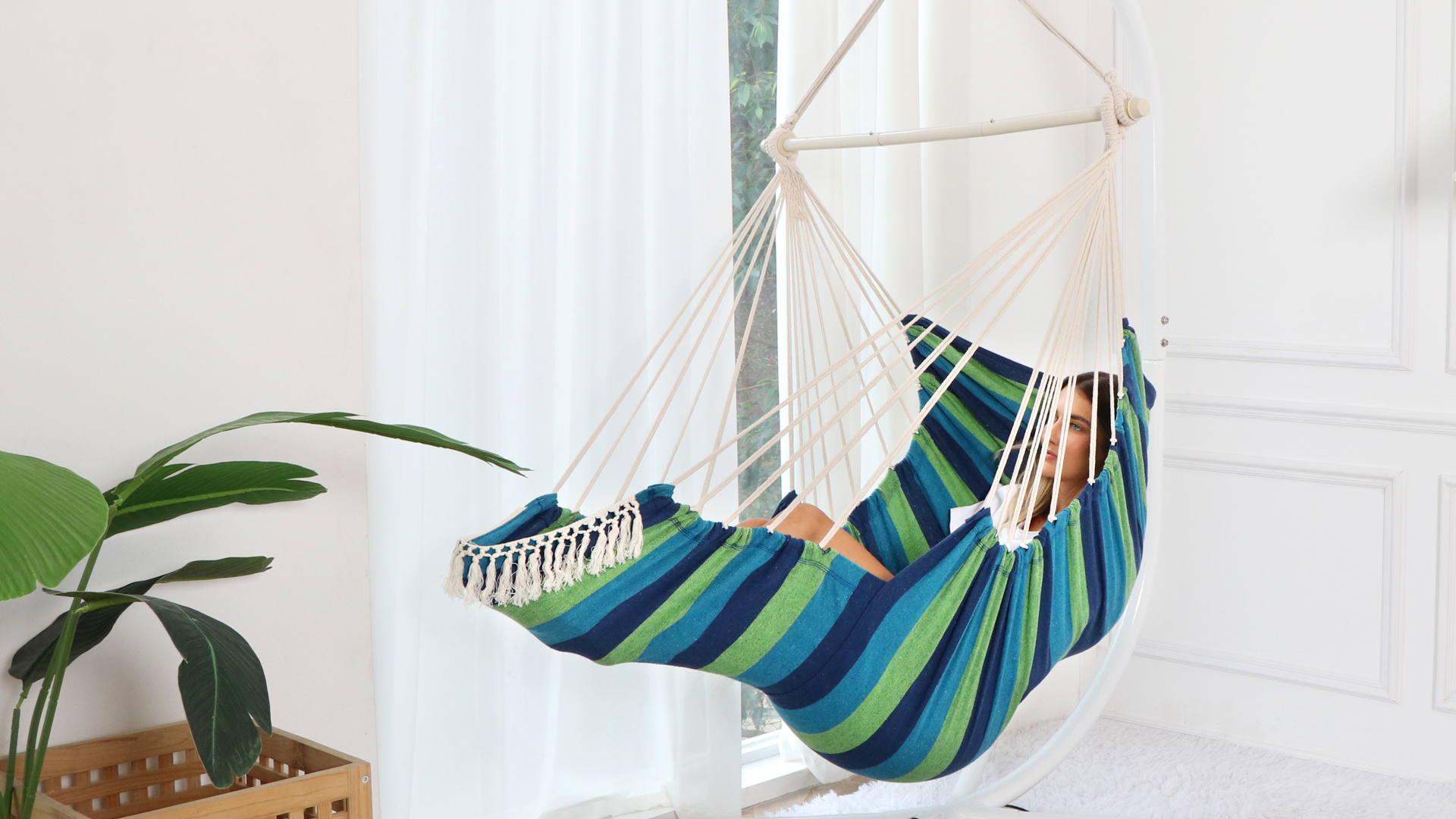 Amazon.com: Chihee Hammock Chair Hanging Chair with Foot